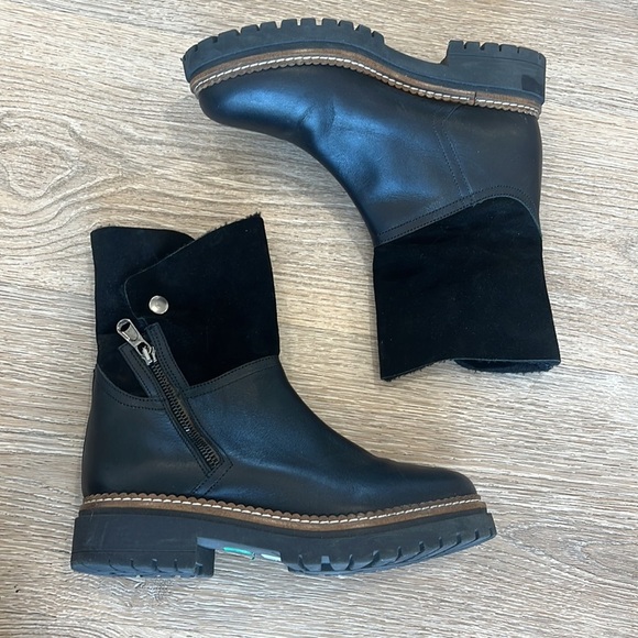 FABIANELLI Itallian-made‎ Black Leather combat style Boots Size Euro 39 (8 US) - Picture 6 of 11